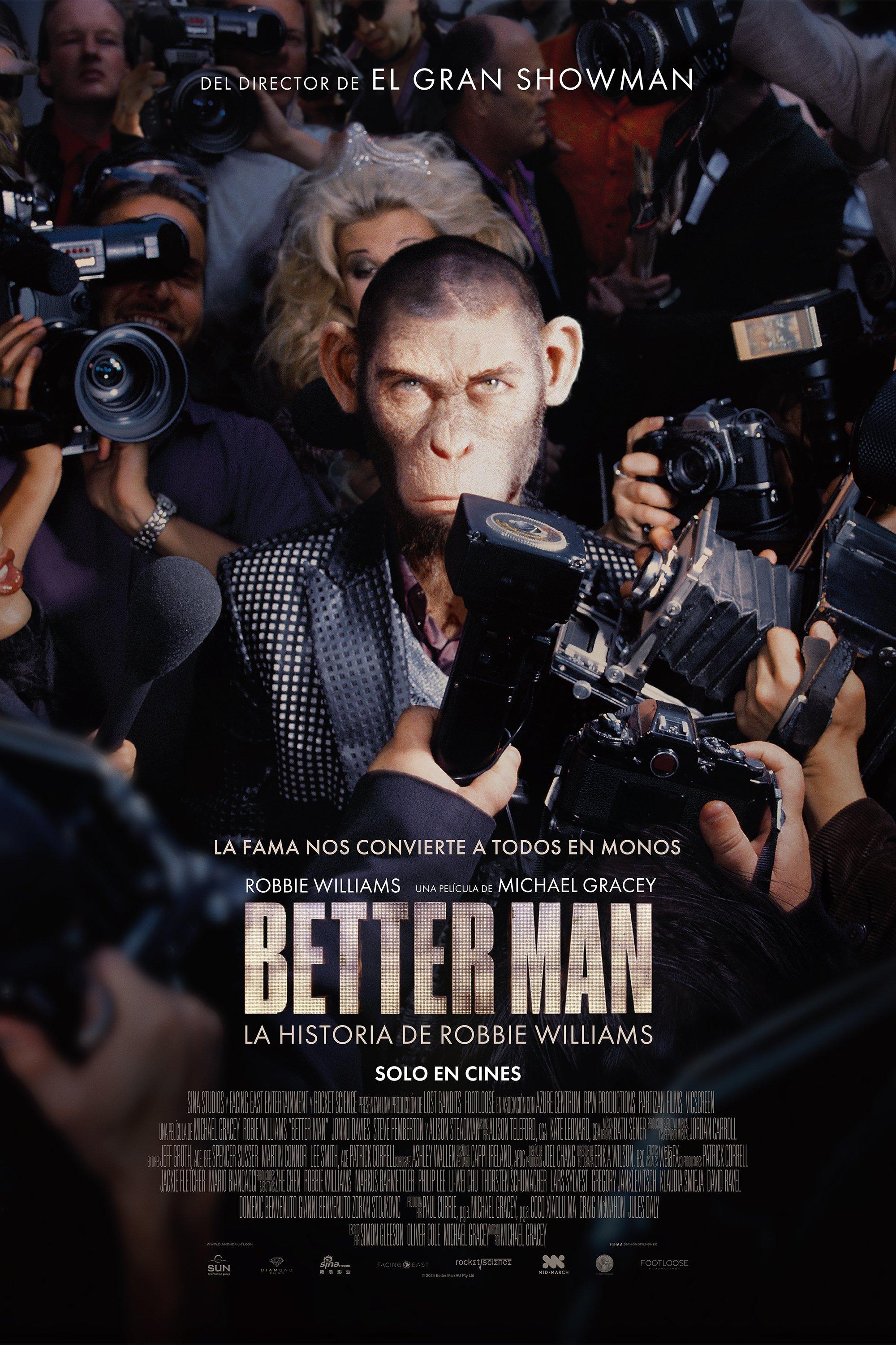 Poster Better Man: La Historia de Robbie Williams