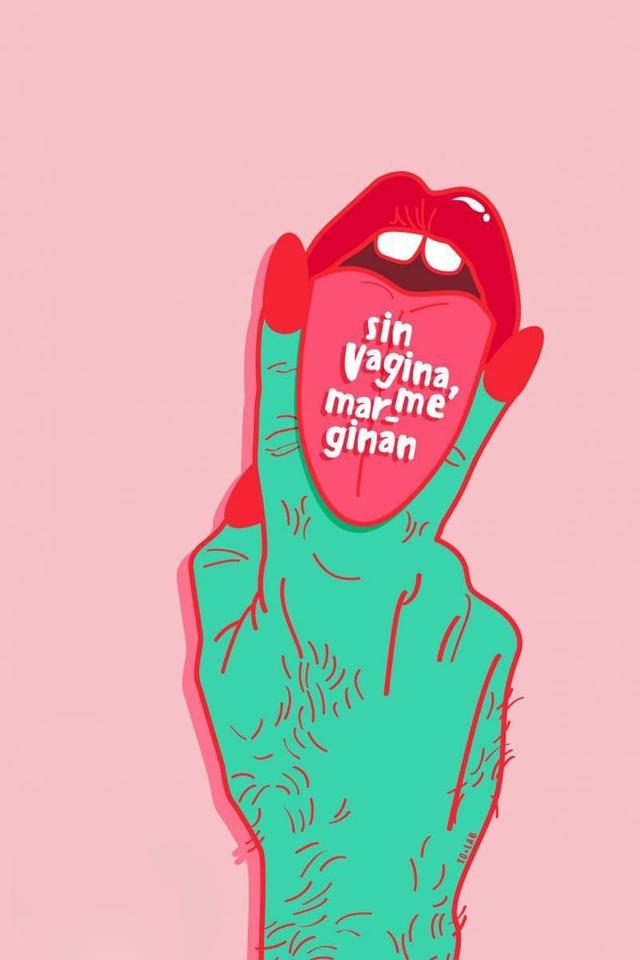 Poster Sin vagina, me marginan