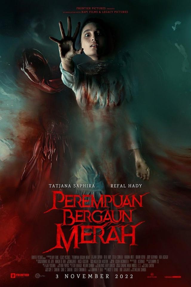 Poster Perempuan Bergaun Merah