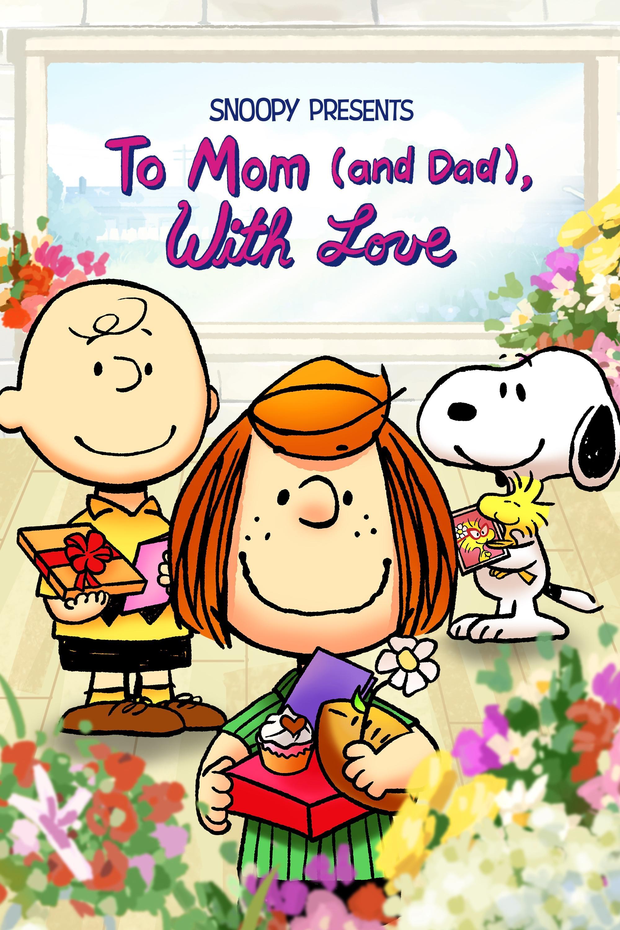 Poster Snoopy presenta: a mamá (y papá) con amor
