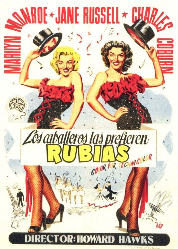 Poster Los caballeros las prefieren rubias