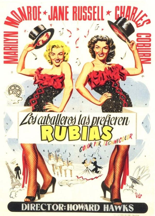 Poster Los caballeros las prefieren rubias
