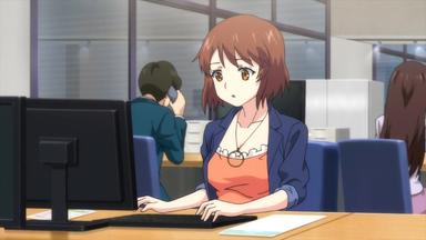 Poster episodio Shuudengo, Capsule Hotel de, Joushi ni Binetsu Tsutawaru Yoru. 1x4