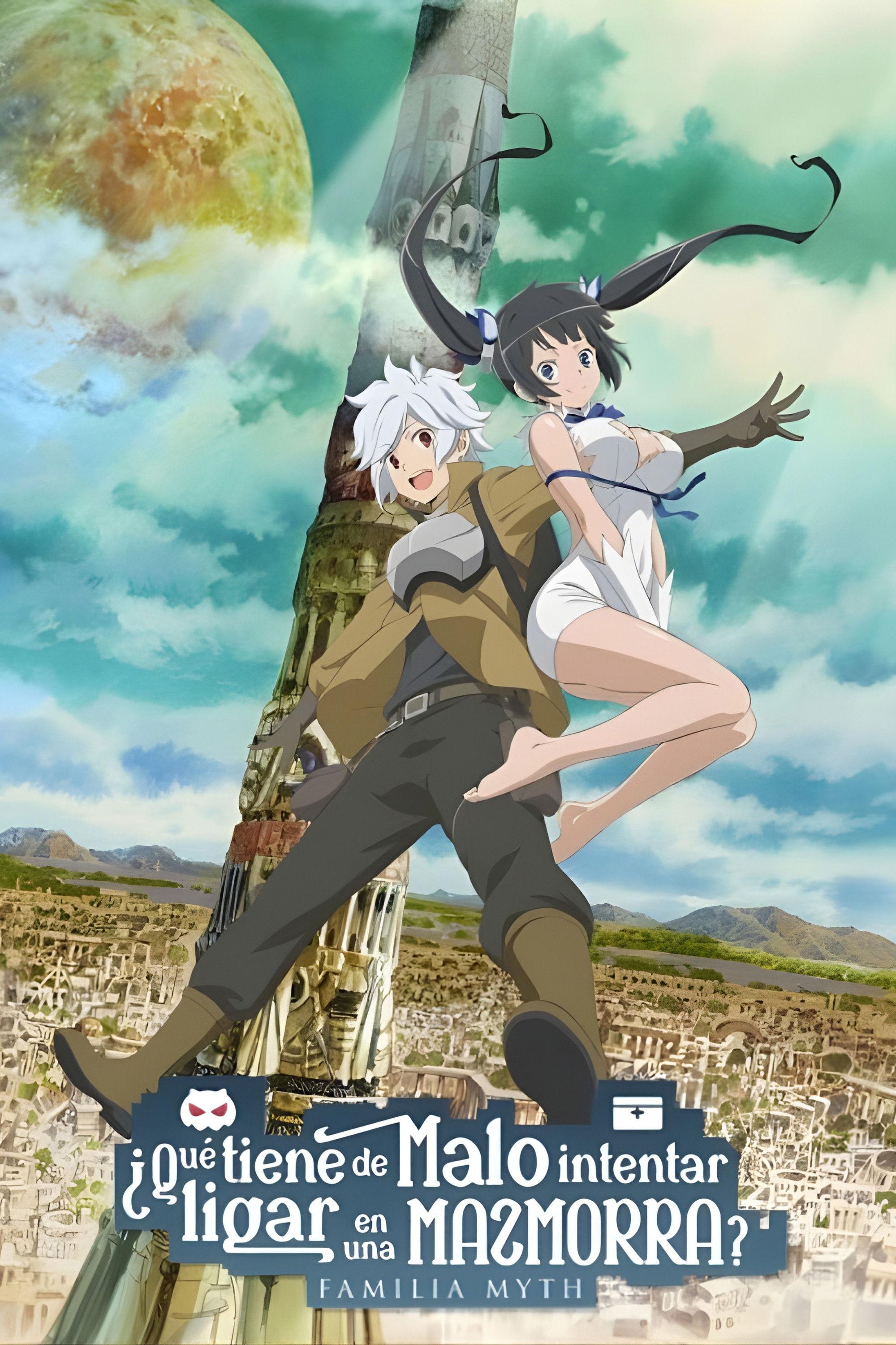 Poster DanMachi: ¿Qué tiene de malo intentar ligar en una mazmorra?